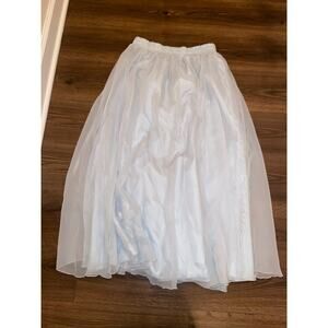 Light Blue Women's Tulle Maxi skirt sz: L/XL